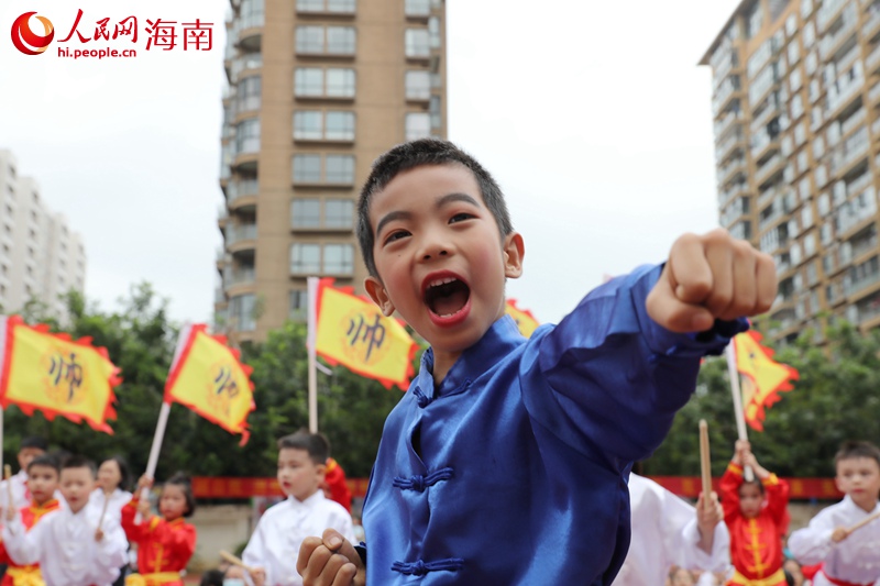 武术表演。人民网 符武平摄