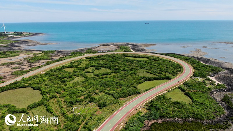 蜿蜒的海南环岛旅游公路。人民网记者 符武平摄