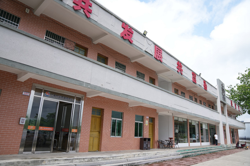 利用闲置校舍建起的咖啡加工厂。主办方供图