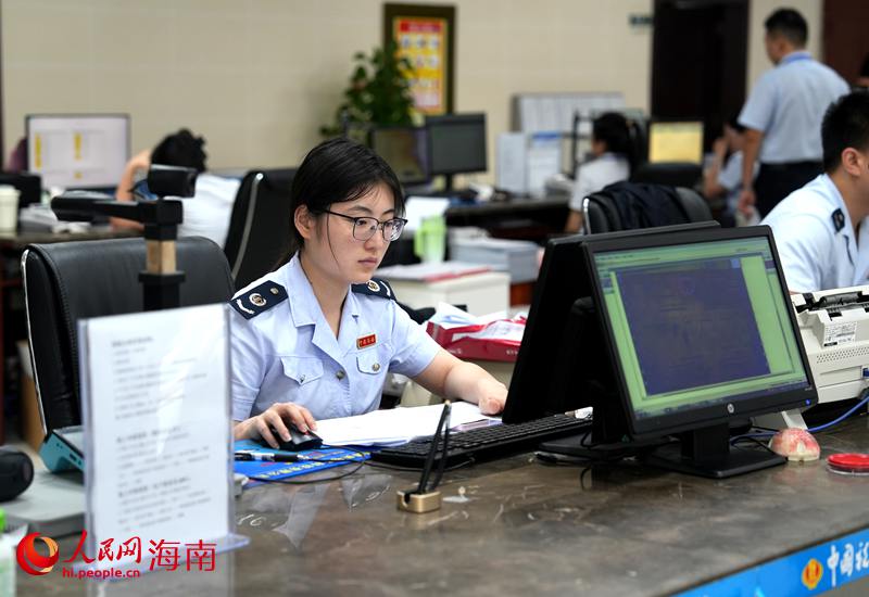 洋浦政务大厅税务服务窗口。人民网记者 符武平摄