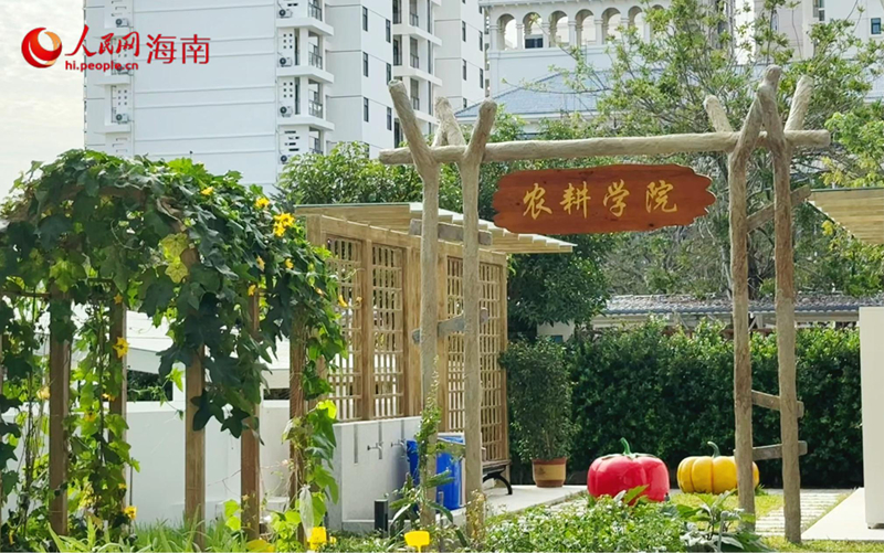三亚市社会福利院农耕学院。人民网 熊淑婷摄