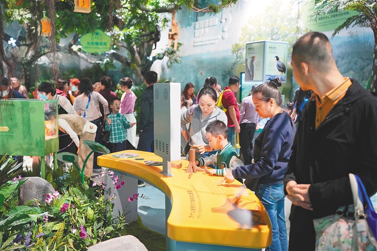 逛馆感受海南“陆海空”科技魅力