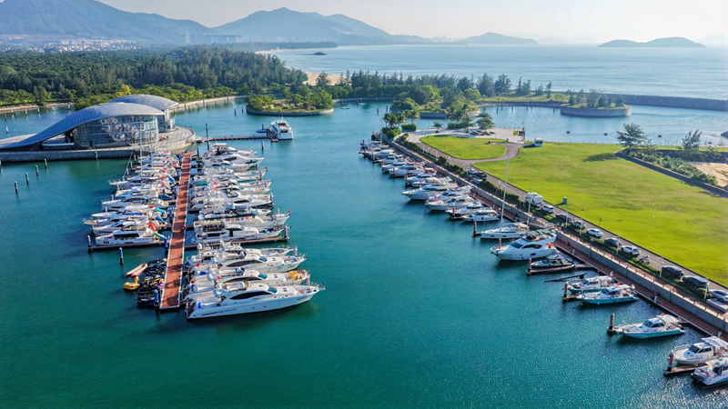 万宁华润石梅湾游艇码头。清澜海事局供图