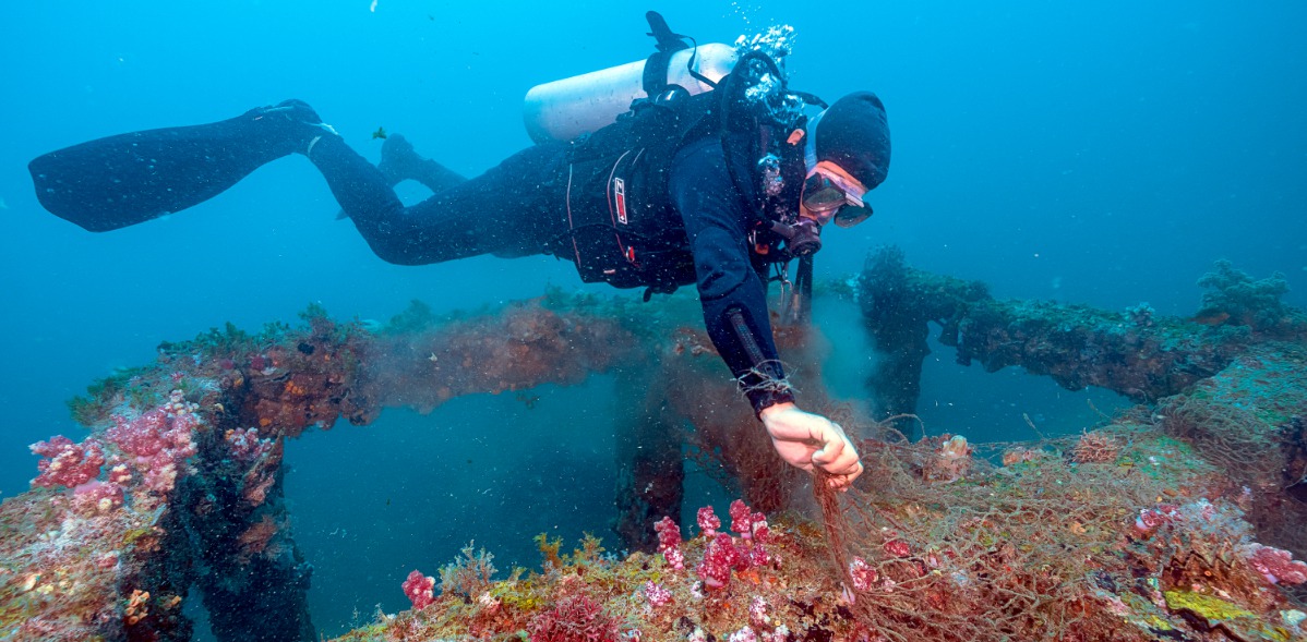 【英语】小伙海底种珊瑚