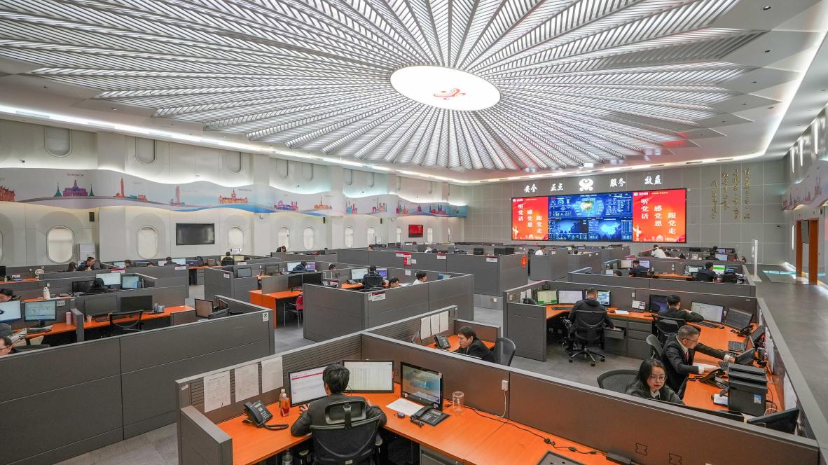 海南航空运行指挥中心（AOC）。