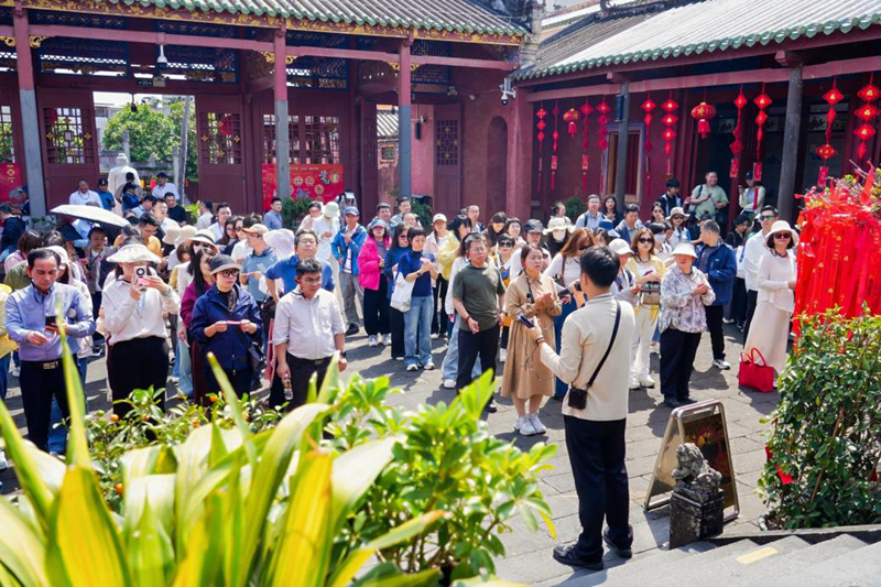 各地机构实地走访文昌研学旅游资源。主办方供图