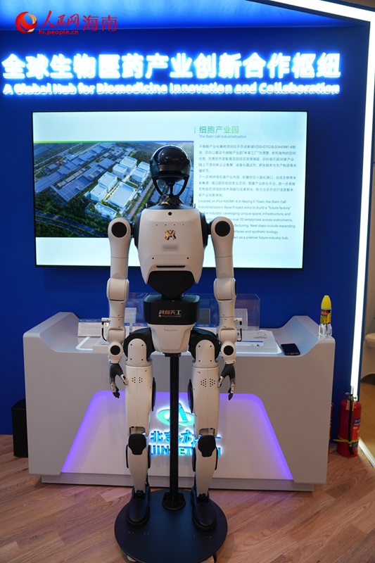 博鳌亚洲论坛2026年年会上展出的机器人。 人民网记者 孟凡盛摄