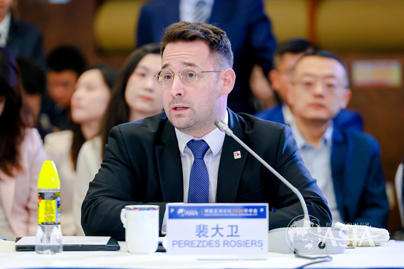 加中贸易理事会北京首代裴大卫发言。主办方供图