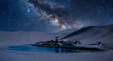太惊艳！延时摄影看敦煌大漠星河