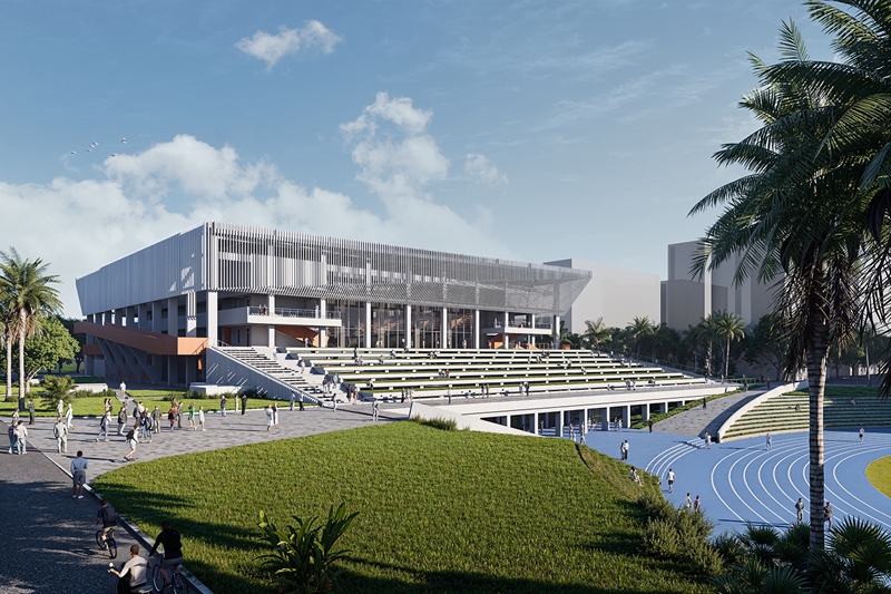 体育馆效果图。李景致供图