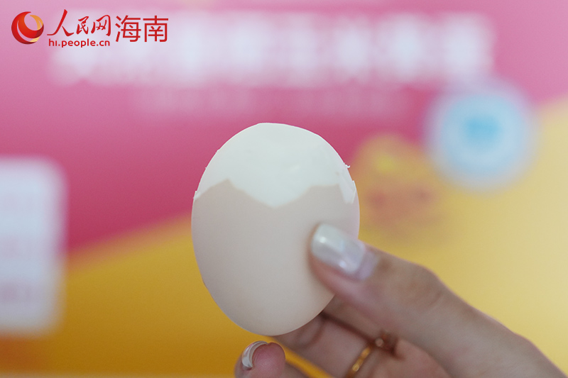 煮熟后的“海岛福蛋”。 人民网记者 孟凡盛摄