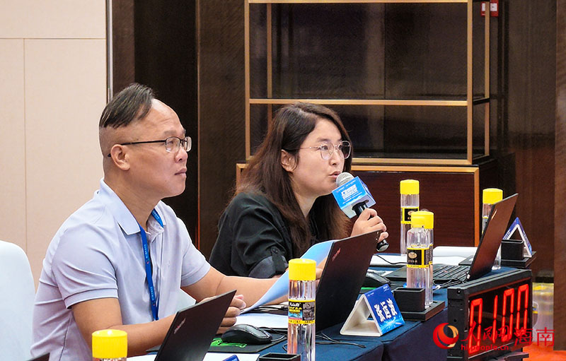 答辩环节，评委根据项目提出问题。人民网记者 牛良玉摄